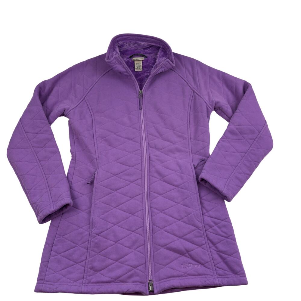 L.L. Bean Vintage Soft Warm Cozy Long Line Quilted Jacket Women's Size Small